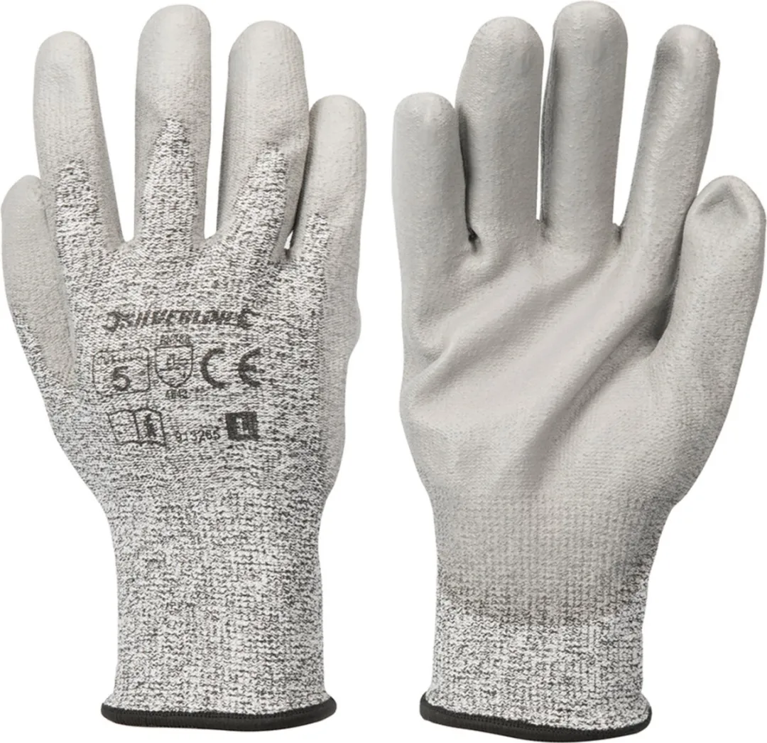 Silverline Snijbestendige Werknit Handschoenen PU-coating
