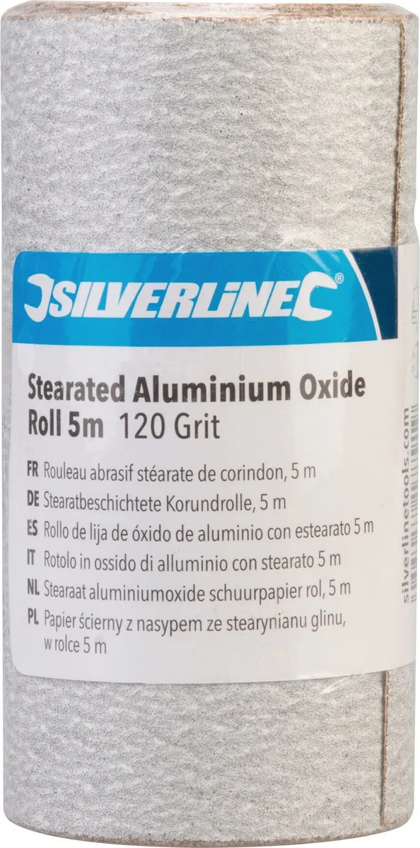 Silverline Stearaat Aluminiumoxide Schuurpapier Rol 120