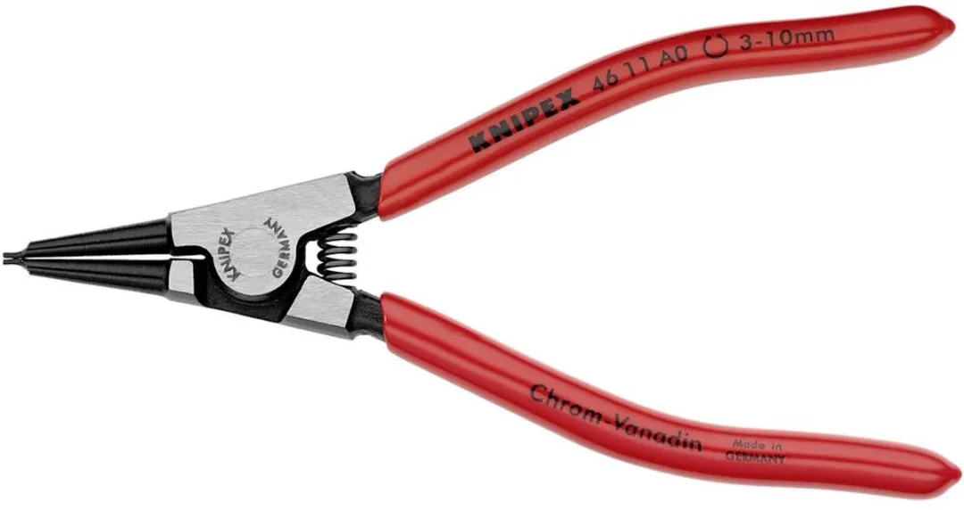 Knipex Seegeringtang 140mm - Ø 3-10mm - Rood