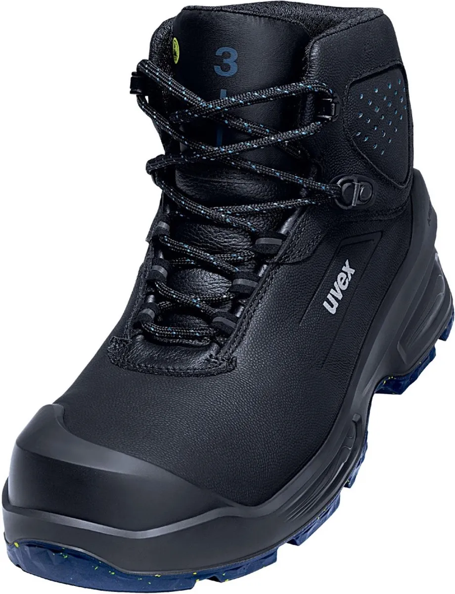 Uvex 3 Veiligheidsschoen 6861/2 - Zwart/Blauw - 45