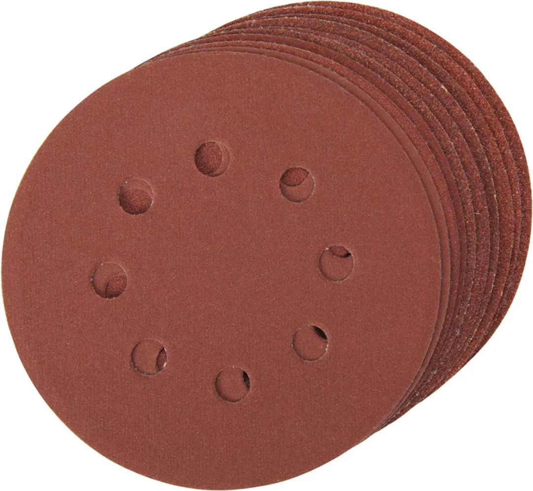 Silverline Geperforeerde Klittenband Schuurschijven Ø125mm - 10 Stuks