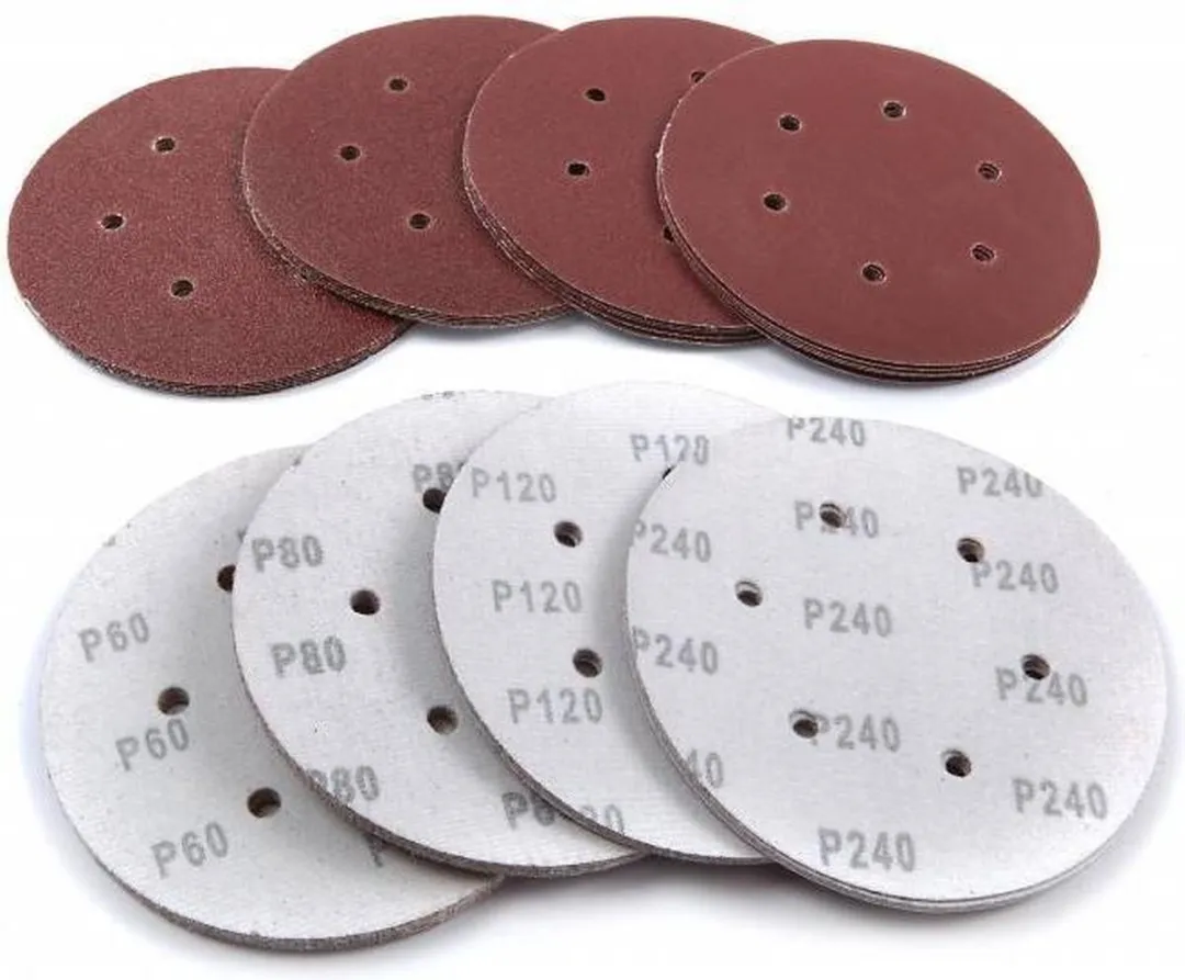 Silverline Geperforeerde Klittenband Schuurschijven Ø125mm - 10 Stuks