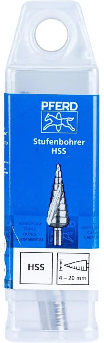 Pferd HSS Getrapte Boor 4-20mm - Metaal - 1 Stuk