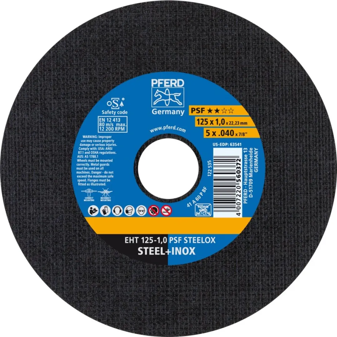 Pferd PSF STEELOX Doorslijpschijf Ø125mm x 1mm