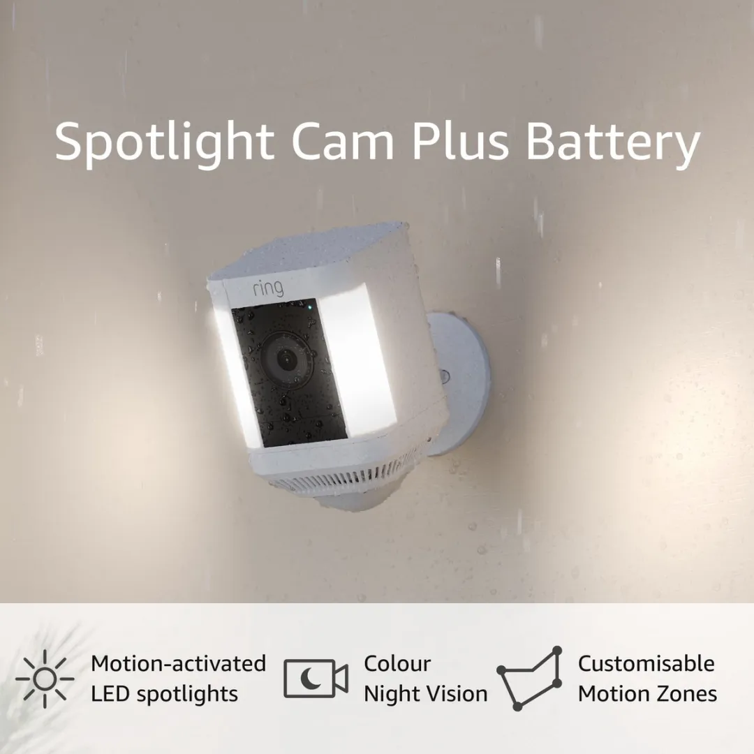 Ring Spotlight Cam Plus 46937 Beveiligingscamera - Zwart