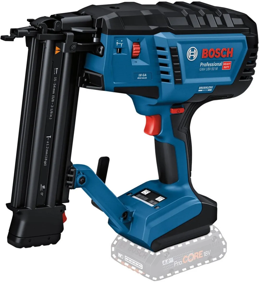 Bosch Professional GNH 18V-50 M Accu Afwerktacker 18Ga - 18V