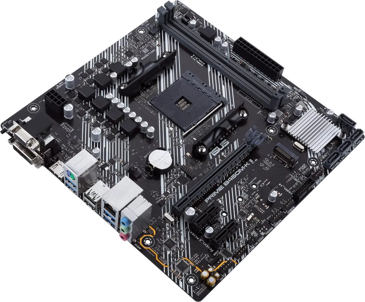 ASUS Prime B450M-K II Moederbord - AM4 - Micro-ATX