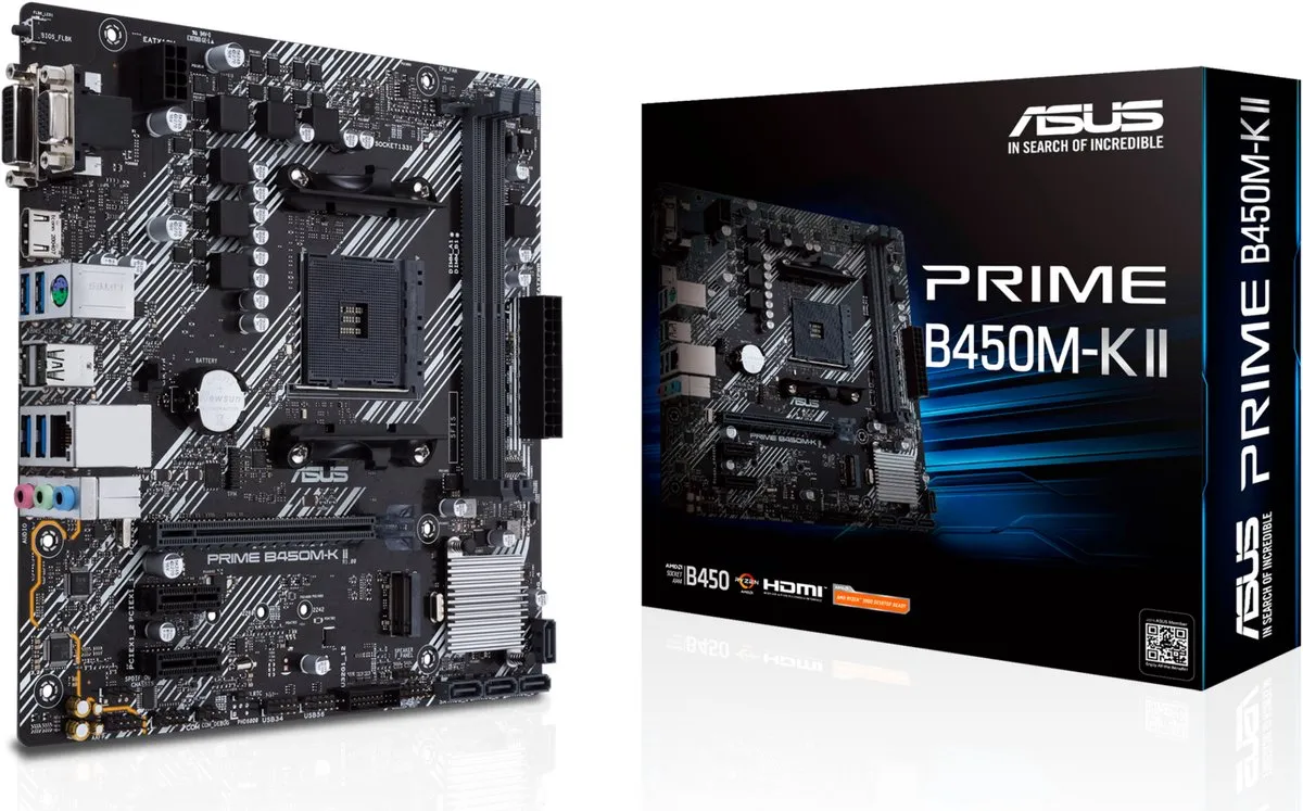 ASUS Prime B450M-K II Moederbord
