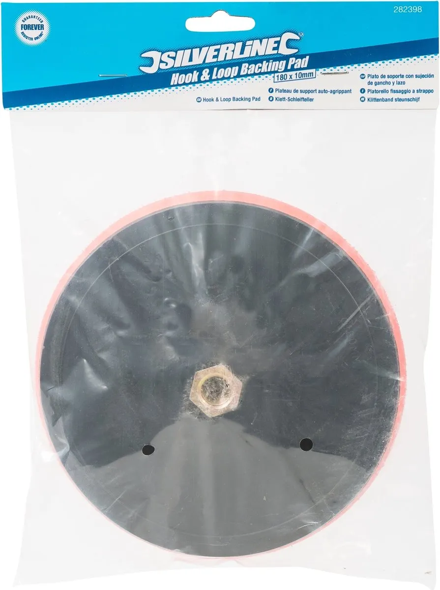 Silverline Klittenband Steunschijf Ø180mm M14 - 8500 min-1