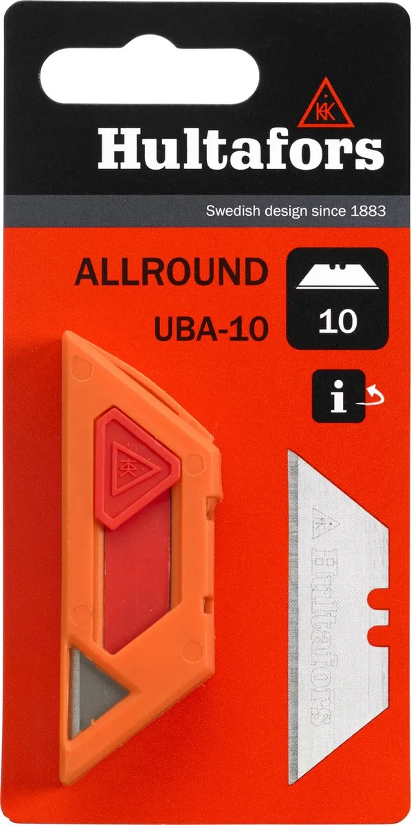 Hultafors Reservemes Allround UBA-10 - 10 Stuks - Zwart
