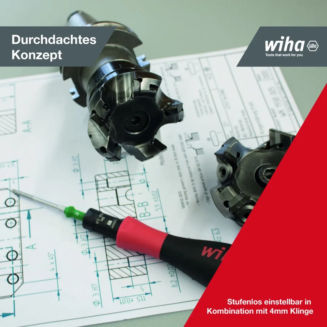 Wiha Momentschroevendraaier TorqueVario-S 26463 - Variabel instelbaar