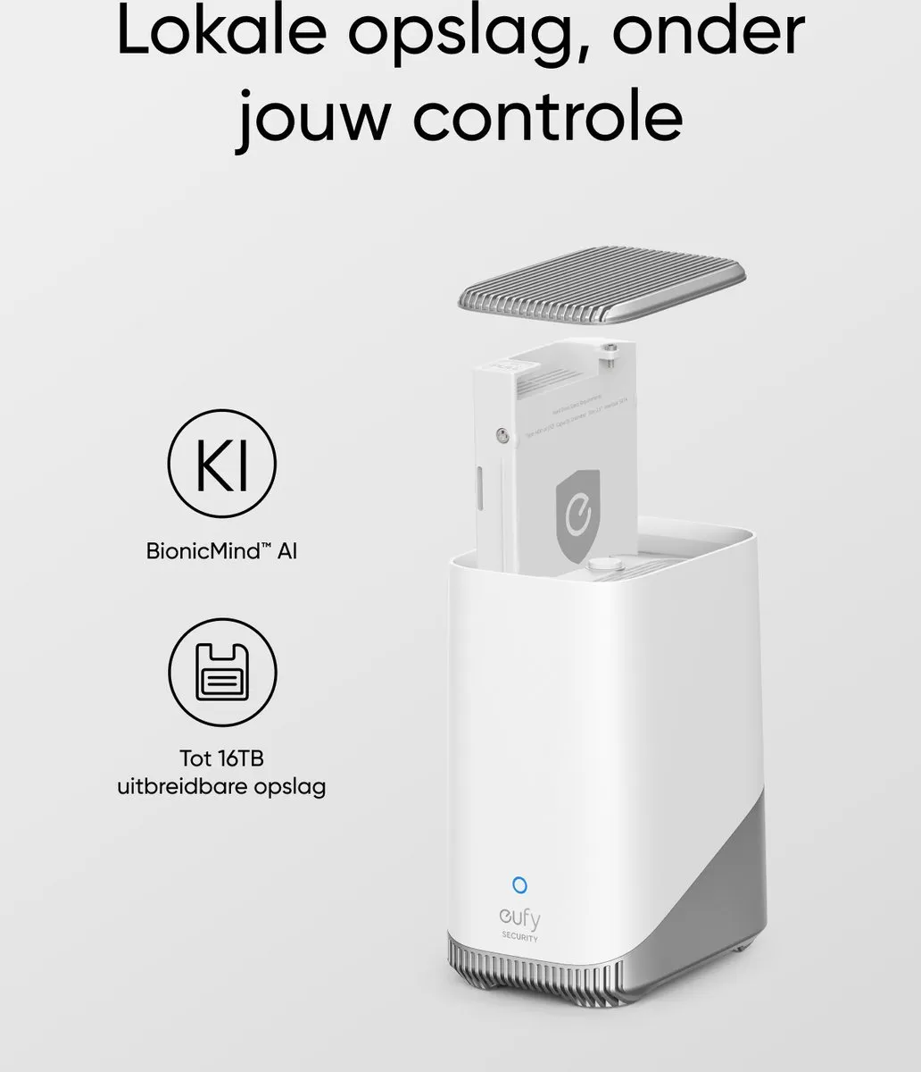 eufy Security S3 Pro Buitencamera met HomeBase 3 - Outdoorcam set - 4K Ultra HD resolutie, MaxColor Vision™ technologie, Zonne-energie met SolarPlus™ 2.0, Compatibel met Apple HomeKit, Alexa en Google Assistant