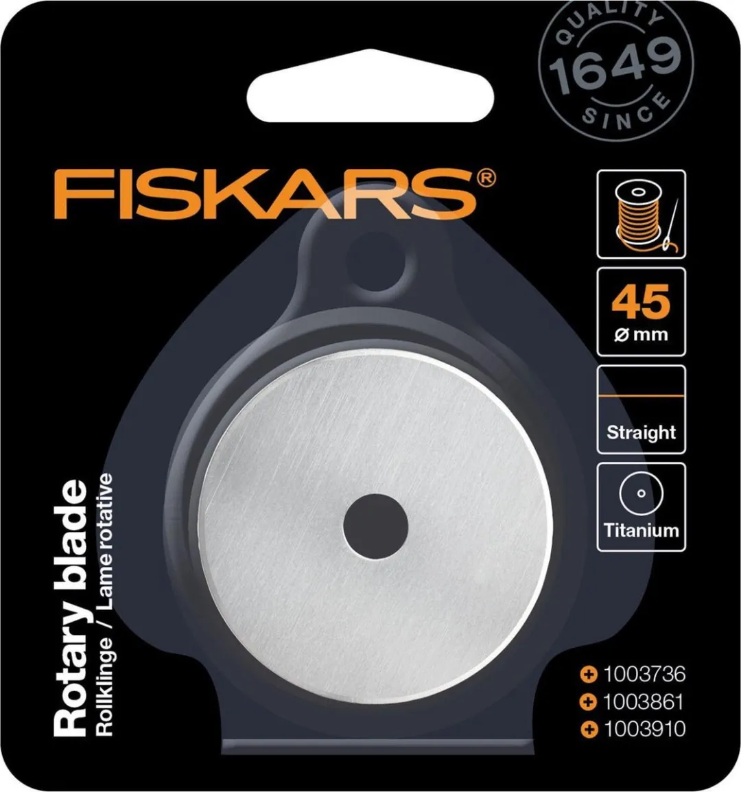 Fiskars Rolmes Reservemes Recht Ø45mm - Titanium