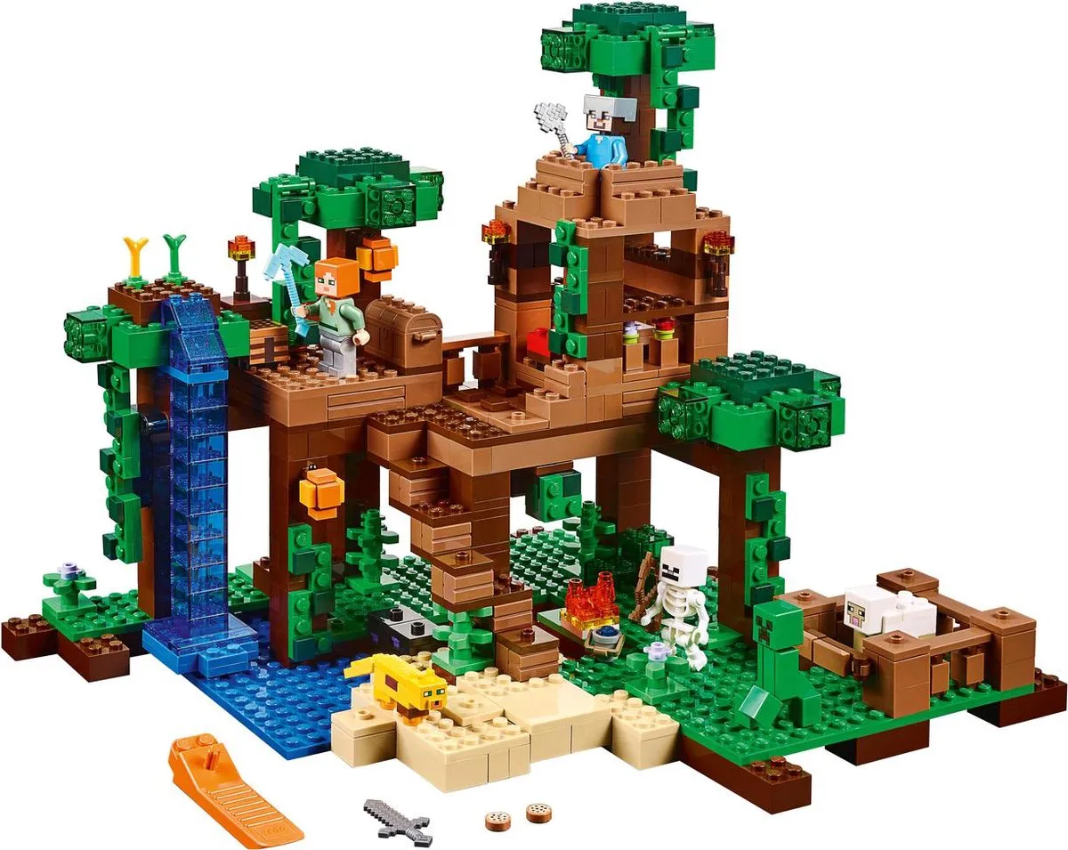 LEGO Minecraft De Jungle Boomhut 21125 - 706 Stukken