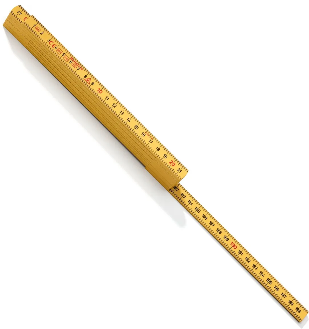 Hultafors Duimstok Glasfiber 2m - 10-delig - Geel