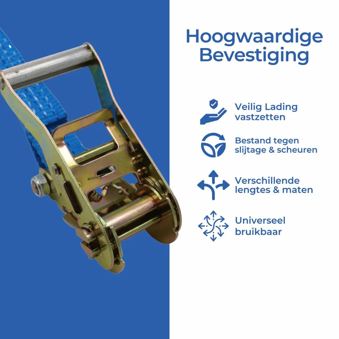 TETRA Spanband Met Ratel 25mm - 0,5 Ton - 12m