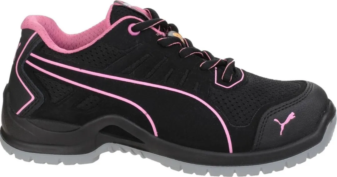 PUMA Safety Fuse TC Laag S1P - Zwart/Roze 36
