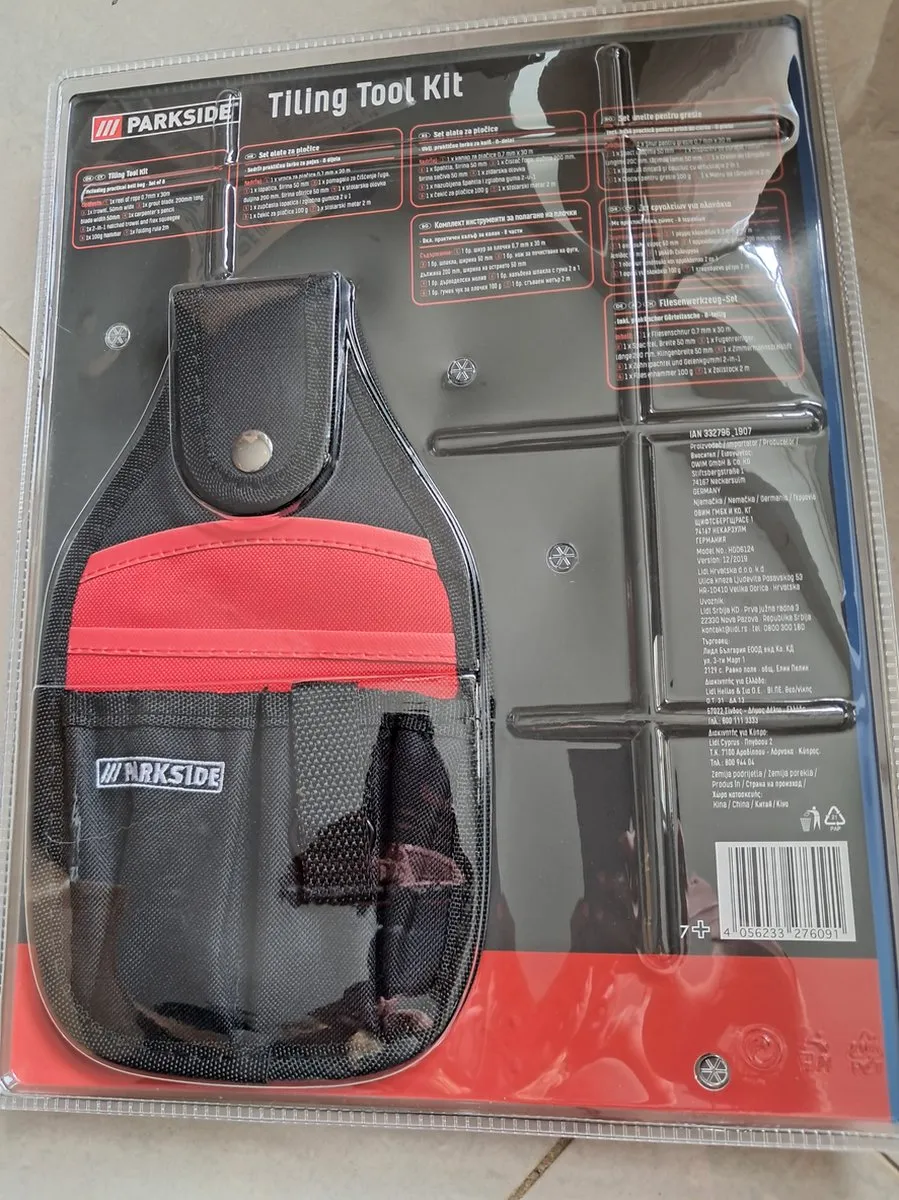 PARKSIDE HG06124 Gereedschapsset Tegelwerk - 8-delig - Incl. heuptasje