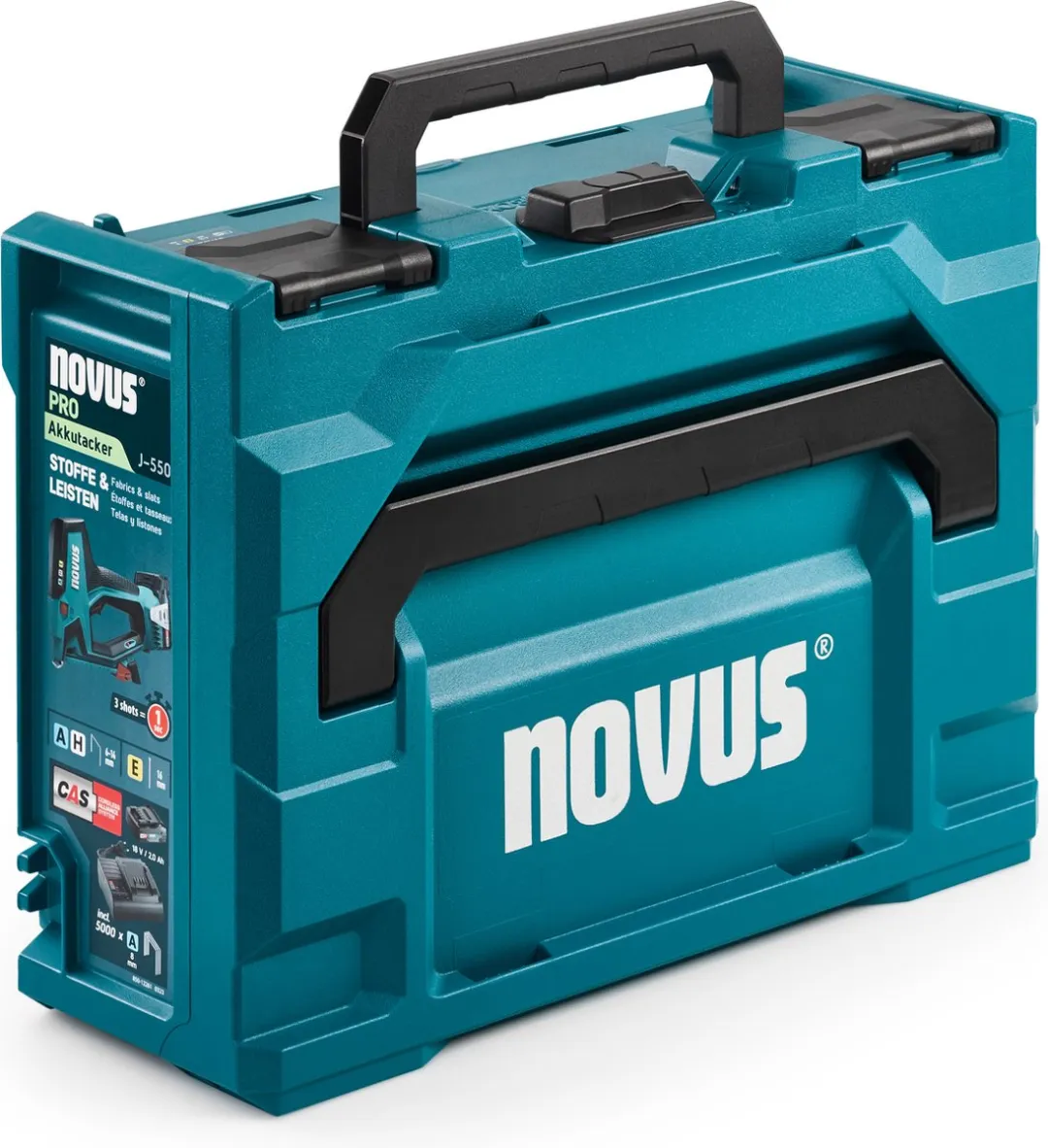 Novus J-550 Accu Tacker - met accu, lader en nieten