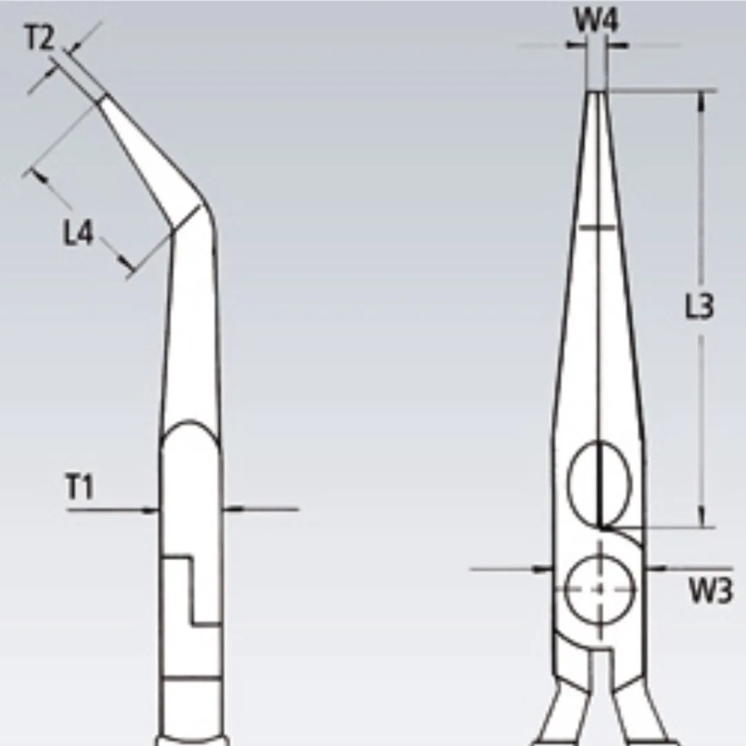 Knipex 26 26 200 Telefoontang 45° + Zijsnijder 200mm - afbeelding 6 van 6