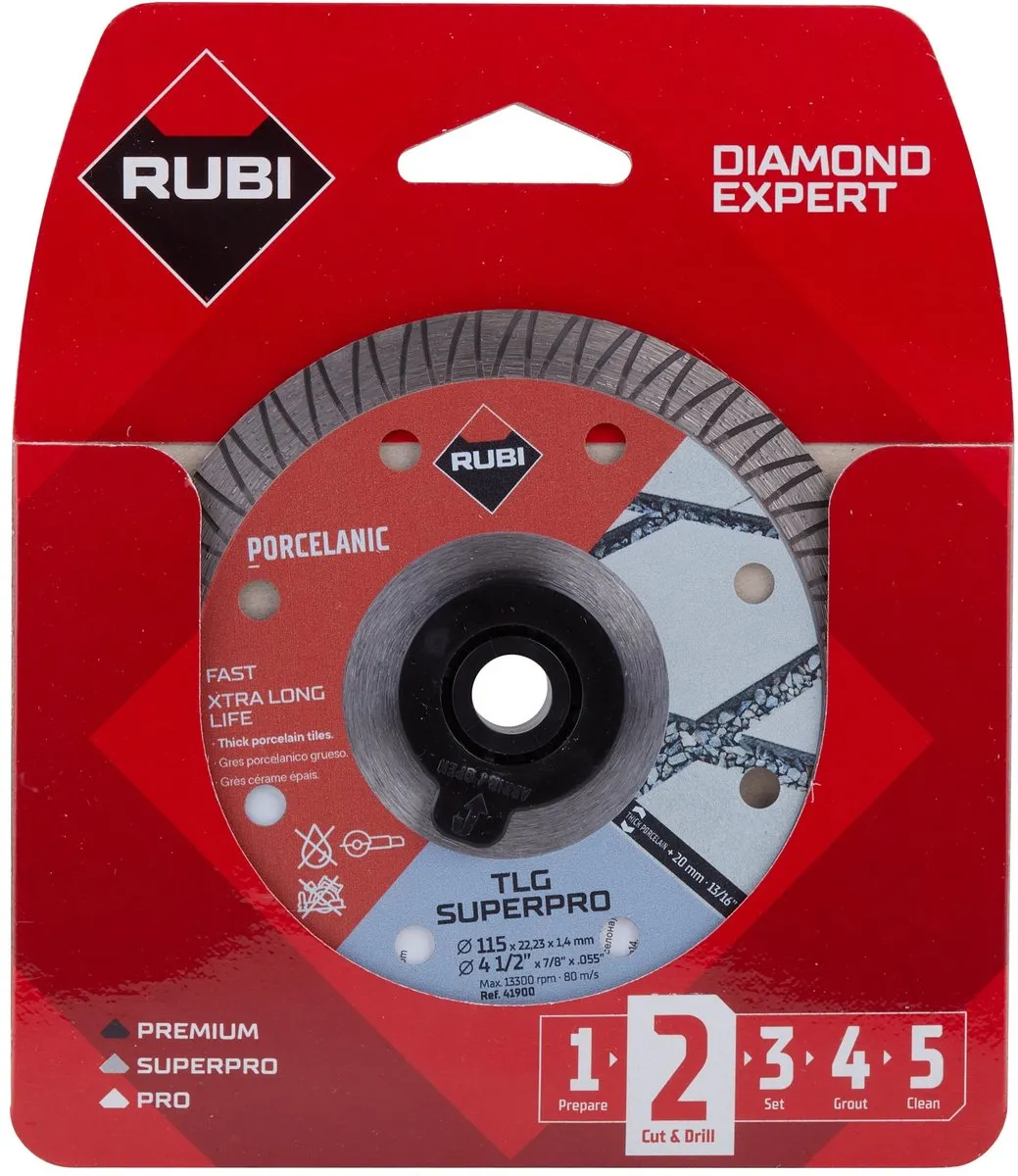 Rubi TLG Diamantschijf 115 mm x 22,2 mm