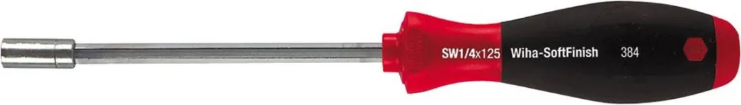 Wiha 38414125 Magn.Bitschroevendraaier 125mm - 1/4" - Rood/Zwart - afbeelding 6 van 6