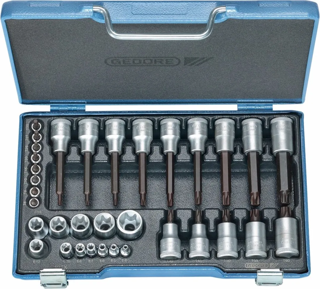 Gedore 19 TX Dopsleutel-bitinzetset 34-delig
