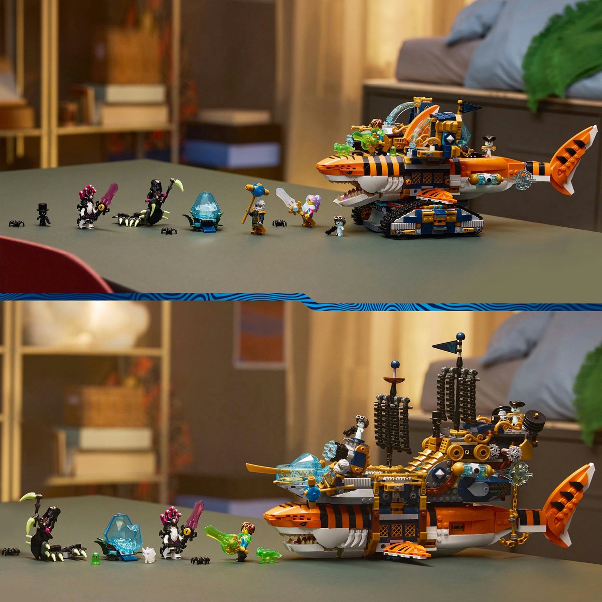 LEGO speelgoed Tigerhai voertuig DREAMZzz bouwset voor kinderen.