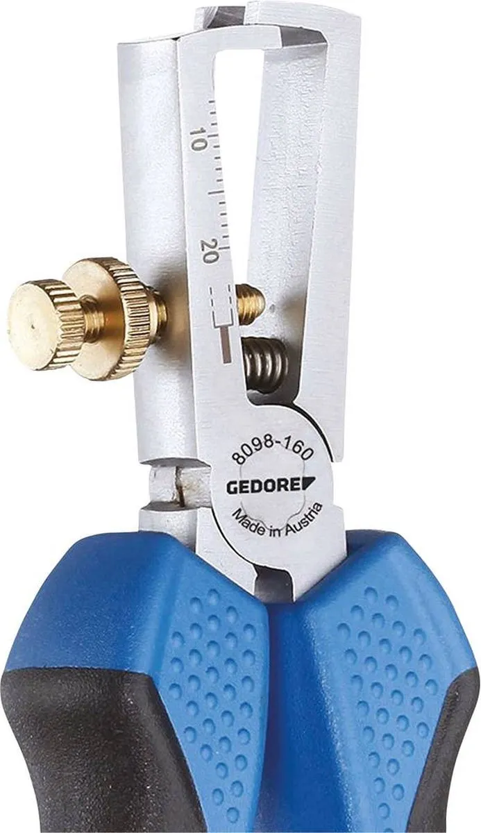 Gedore Draadstriptang 160mm - Zwart/Blauw - afbeelding 6 van 6