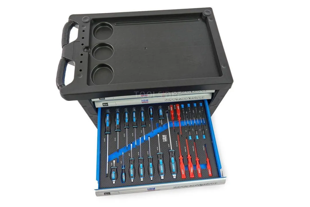 HBM 196 Premium Gereedschapswagen - 7 Lades - Blauw