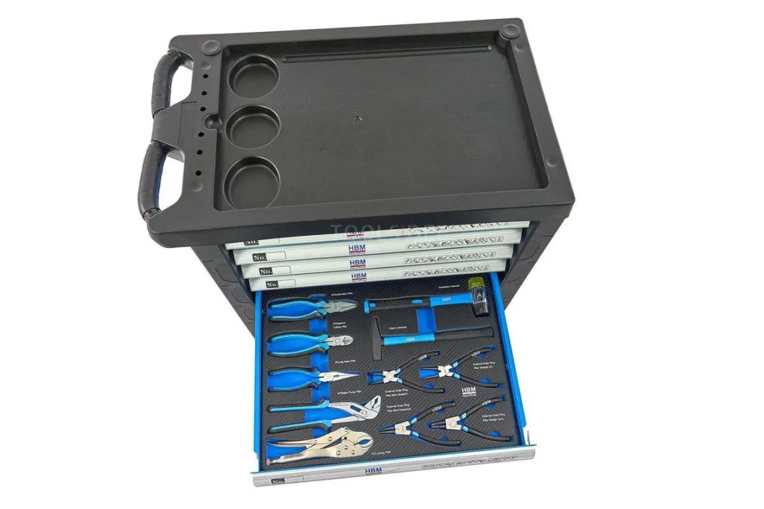 HBM 196 Premium Gereedschapswagen - 7 Lades - Blauw