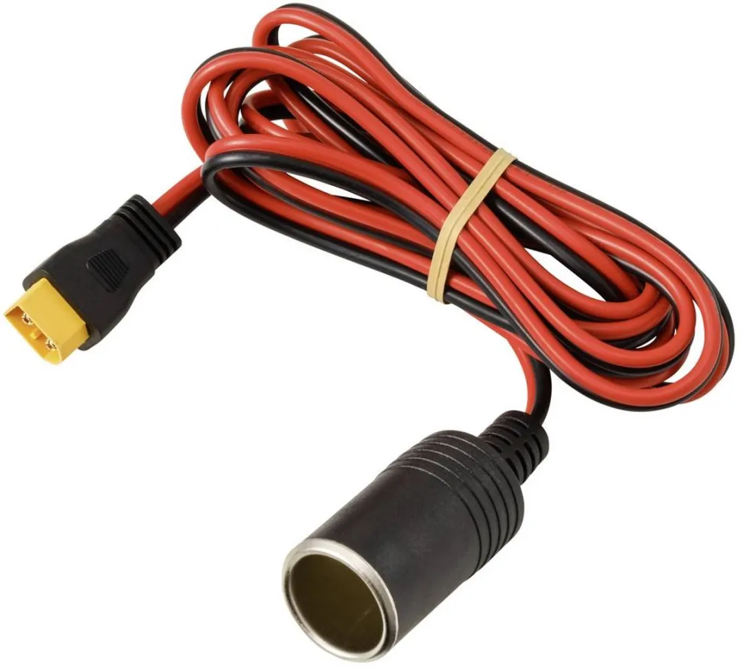 Tru Components XT60 Sigarettenaansteker 2m - TC-13619284 Zwart/Rood