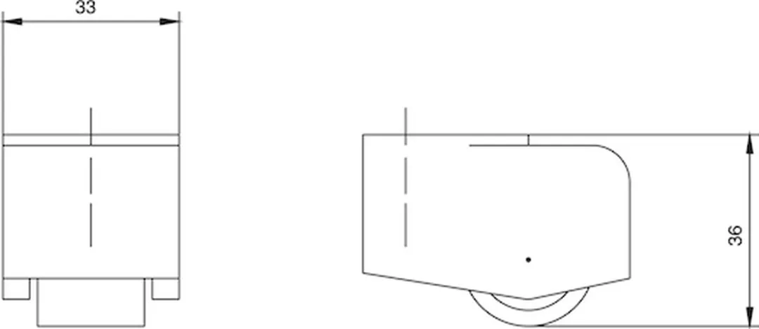 Würth Meubelwiel draaibaar 50 kg - 4 Stuks - Ø2,5cm - Zwart