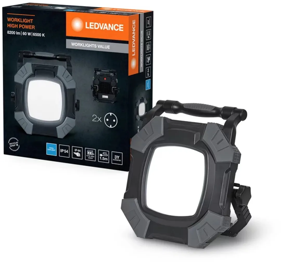 LEDVANCE Worklights Value High Power 60W 6500K - Zwart - afbeelding 2 van 4