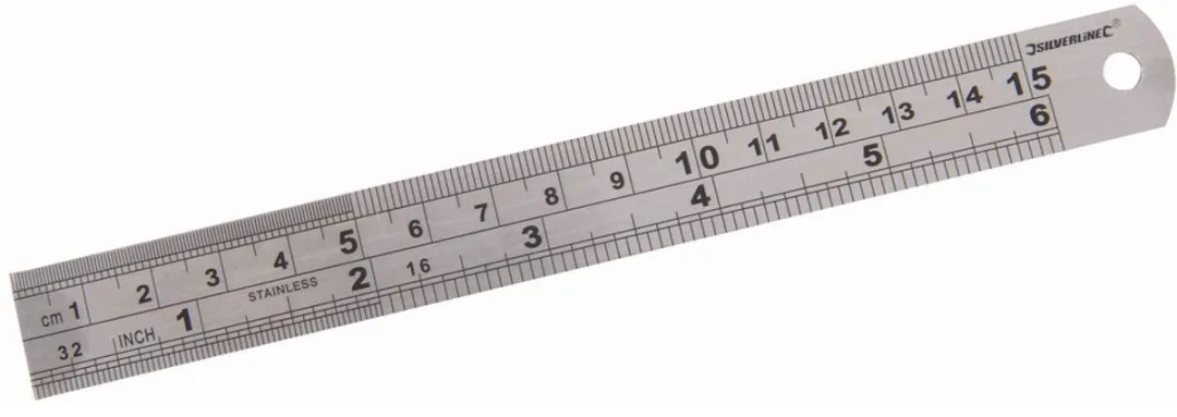 Silverline MT68 Roestvrijstalen Liniaal 600mm