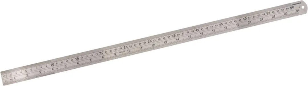 Silverline MT68 Roestvrijstalen Liniaal 600mm