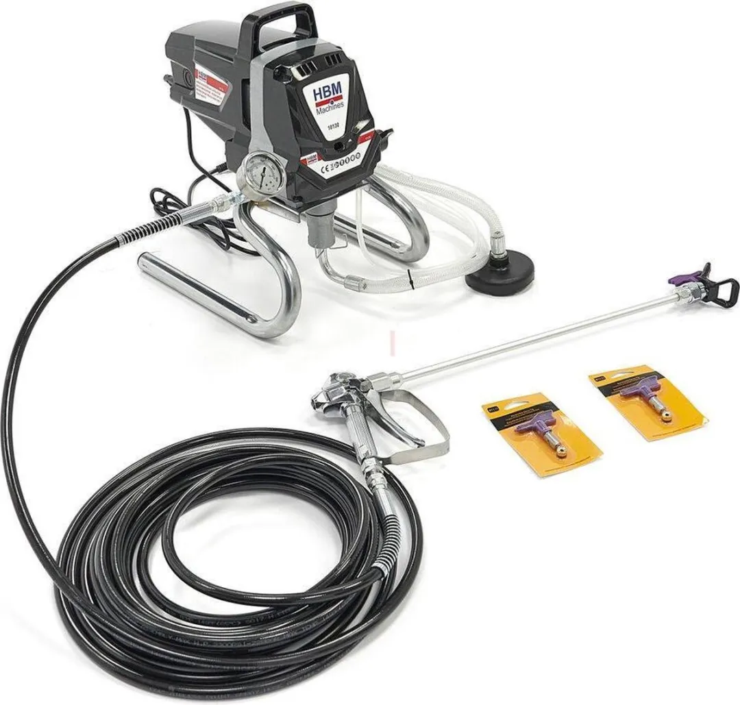 HBM High Pressure Airless Spuitmachine 1010W - Set met lamp