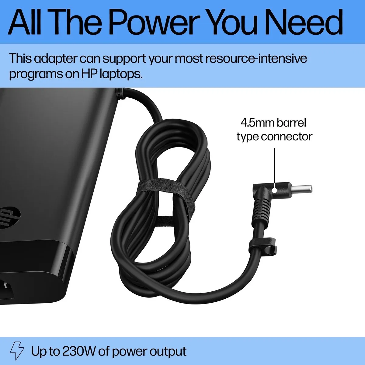 HP 230W Smart AC Adapter AQ9X8AA#ABB - Zwart