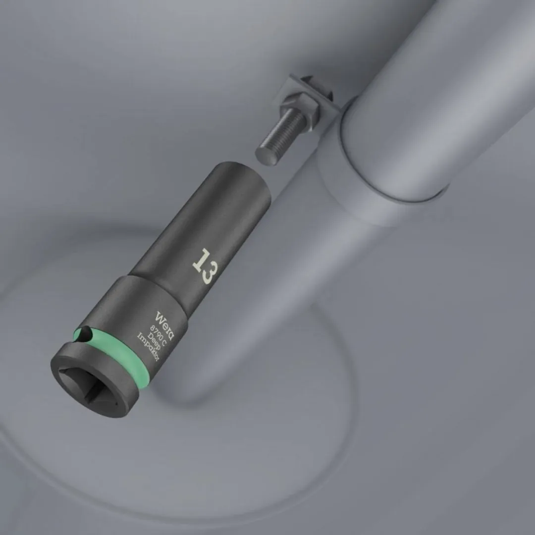 Wera 8790 C Impaktor Inbus Dopsleutelinzetstuk 27mm - 1/2" - Kleurloos