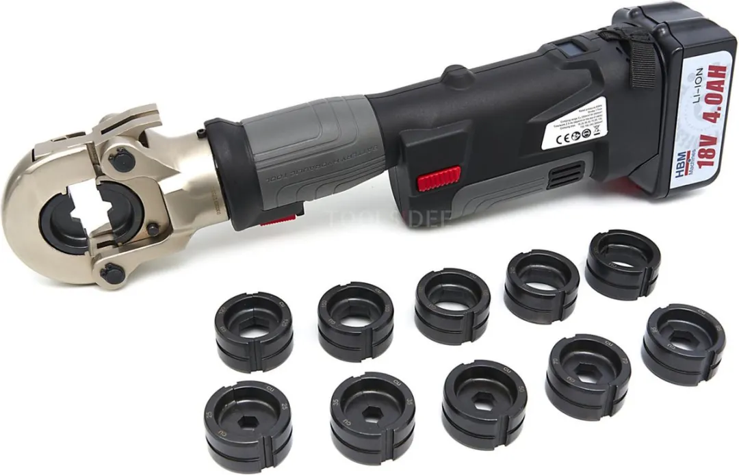 HBM Hydraulische Kabelkrimptang 16-300mm² 60kN - 11 Profielen
