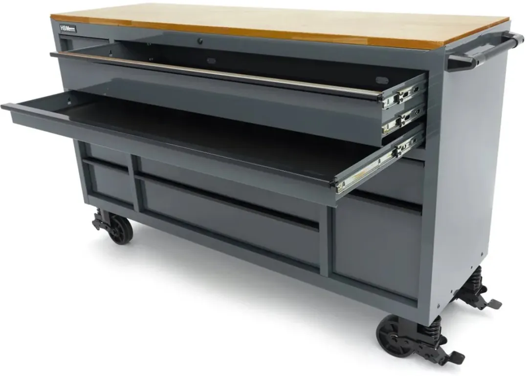 HBM Machines Gereedschapswagen 14 Lades 182cm - Grijs