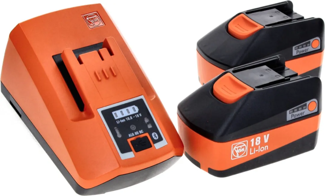 Fein Starterset 2x Accu 18V 6.0Ah ALG 80 BC - 92604323010