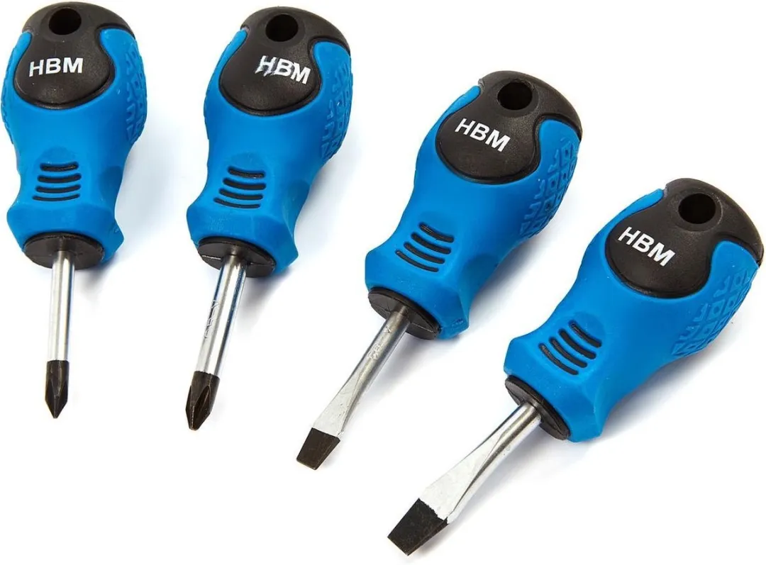 HBM 4-delige Stubbie Schroevendraaier Set