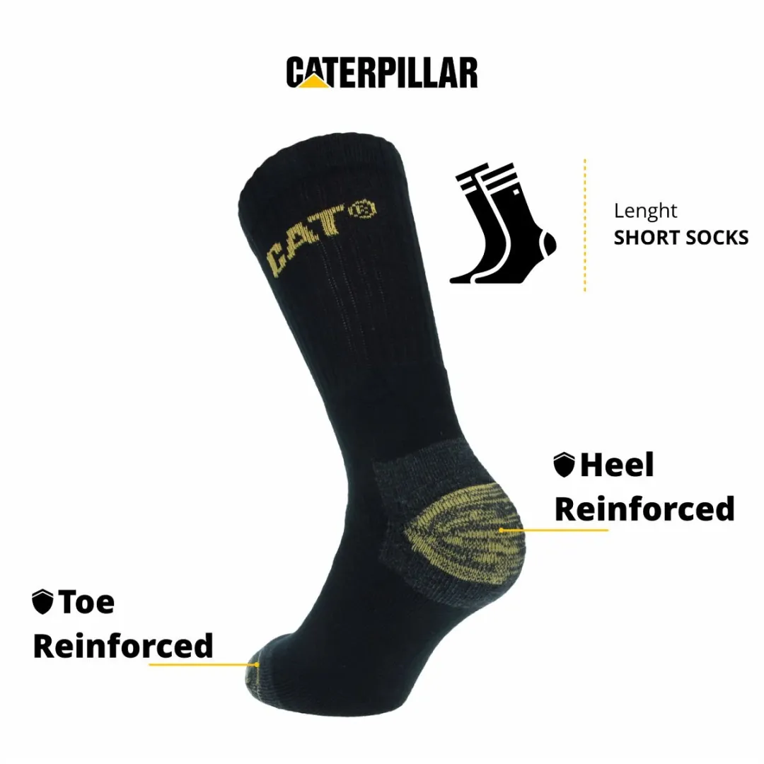Caterpillar Premium Werksokken 12 Paar - Kuithoogte - Zwart 39-42