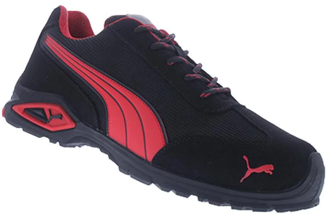 PUMA Madrid Low S1PL 642740 Werklaarzen - Zwart/Rood