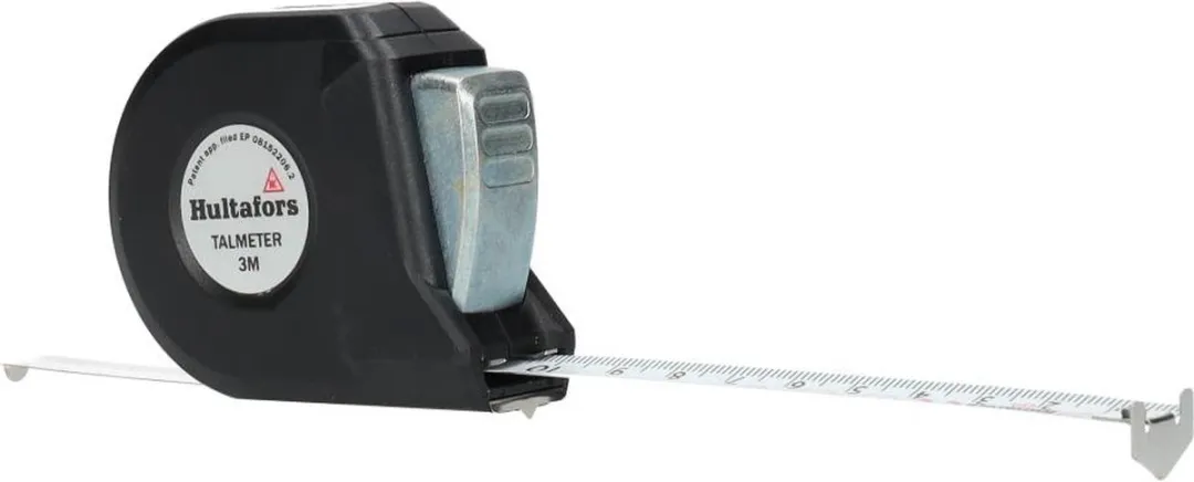 Hultafors Talmeter 3M Markeermeter 3m x 16mm - Zwart