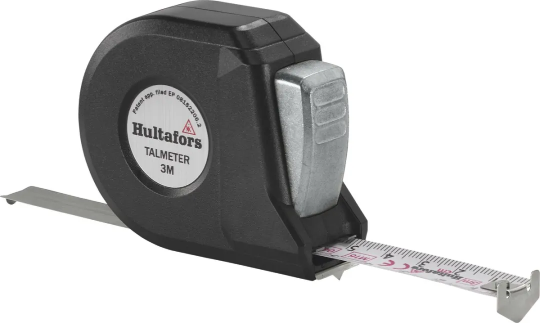Hultafors Talmeter 3M Markeermeter 3m x 16mm - Zwart
