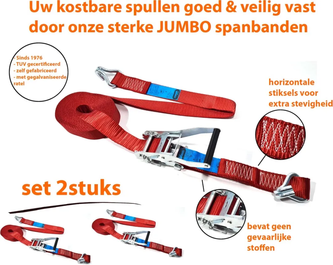 Jumbo Heavy Duty Spanband 2-delig 9m 50mm