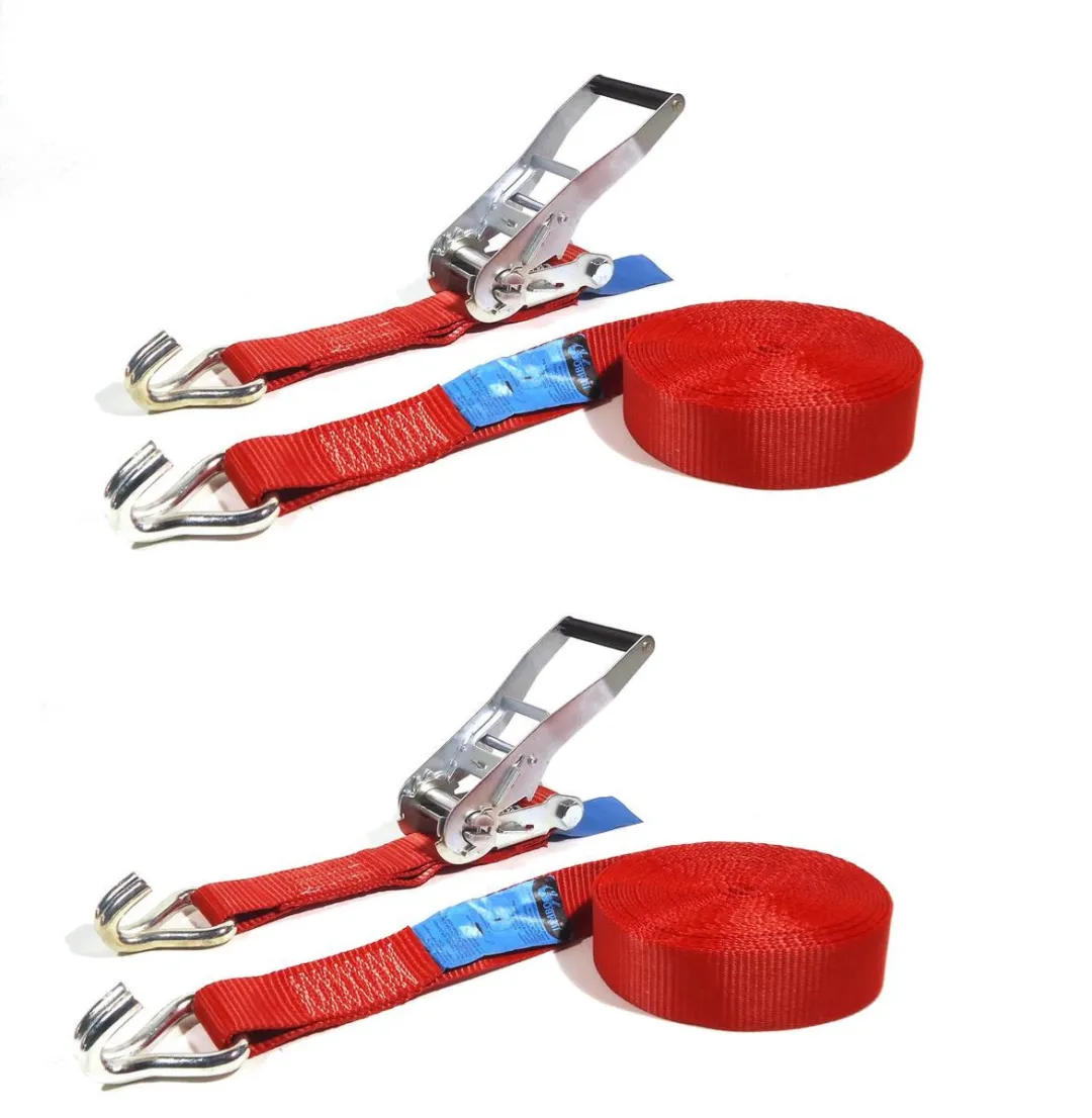 Jumbo Heavy Duty Spanband 2-delig 9m 50mm - 2000/4000kg - Rood