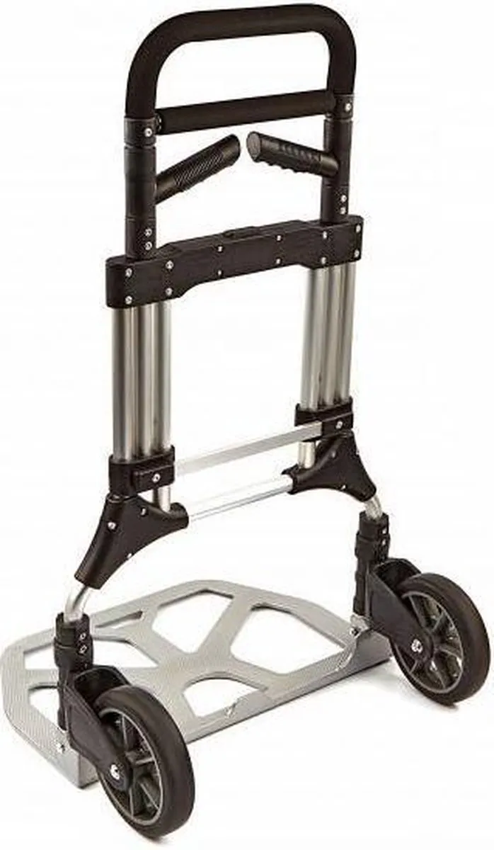 HBM 250 Kg Opvouwbare Steekwagen - Zilver/Zwart